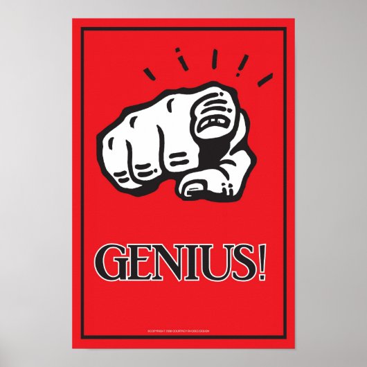 11x16 Genius-Poster Poster (Voorkant)