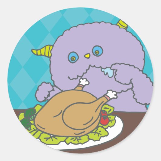 12月モンスターシール RONDE STICKER (Voorkant)