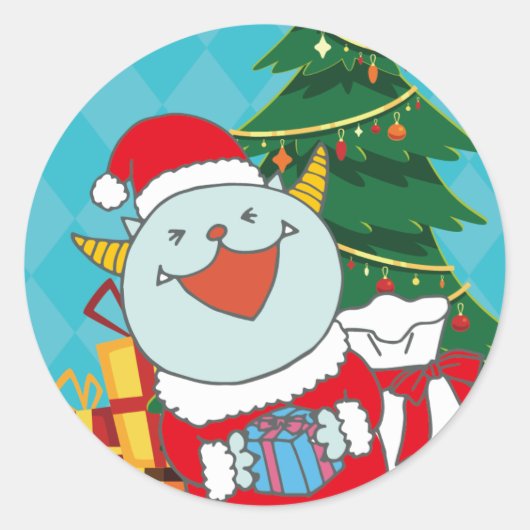 12月モンスターシール RONDE STICKER (Voorkant)