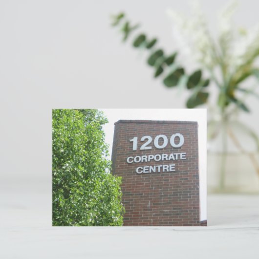 1200 Corp Ctr Briefkaart (Staand voorkant)