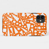 120112 Wit over Sinaasappel Case-Mate iPhone Case (Achterkant (horizontaal))