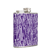 120115 - Diep Paars op wit Heupfles (Rechts)