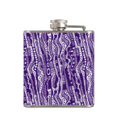 120115 - Diep Paars op wit Heupfles (Achterkant)