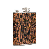 120115 - Zwart op Oranje f79256 Heupfles (Rechts)