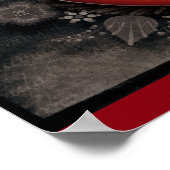 1209 DARK RED BLACK HEART EMO LIVE TOUGH DARK SYMB POSTER (Hoek)