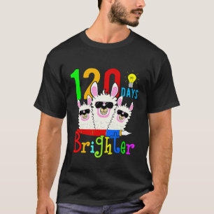 120 Dagen Klinker Onderwijzer Lama Gelukkige 120e T-shirt