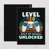 120 dagen van schoolniveau ontgrendeld briefkaart (Voorkant / Achterkant)