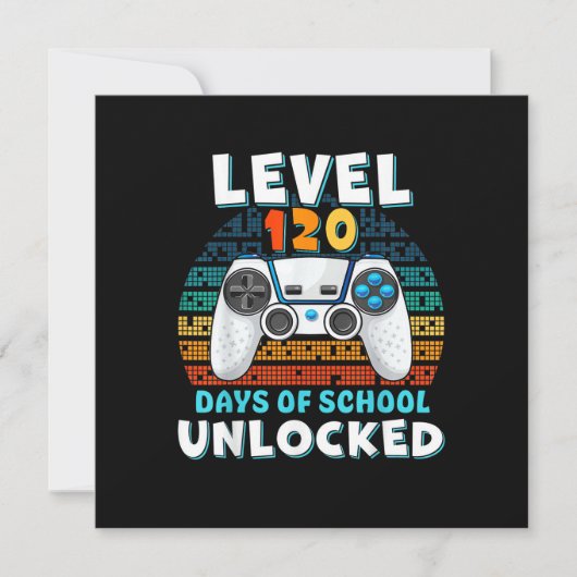 120 dagen van schoolniveau ontgrendeld kaart (Voorkant)