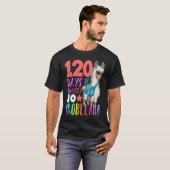 120 Days Of School No Prob llama Llama Teacher And T-shirt (Voorkant volledig)