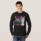 120 Days Of School No Prob llama Llama Teacher And T-shirt (Voorkant volledig)
