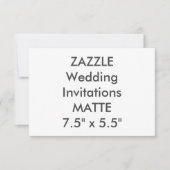 120 lb 7,5 x 5,5-inch Booruitnodigingen Kaart (Voorkant)