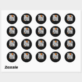 120% slechte basketbalspeler AF Funny Ronde Sticker (Vel)