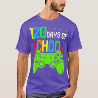 120e dag van de school voor kinderen - Videospelle T-shirt