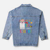 120e schooldag geen prob llama 120 dagen pres denim jacket (Achterkant)