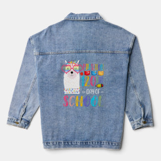 120e schooldag geen prob llama 120 dagen pres denim jacket
