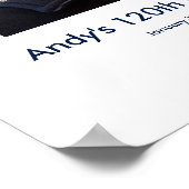 120e Verjaardag foto custom Sign In Party Board Poster (Hoek)