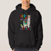 120th Day of School No Prob Llama 120 Days Of 5th  Hoodie (Voorkant)