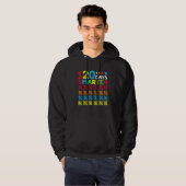 120th Day of School Teacher 120 Days Smarter Hoodie (Voorkant volledig)