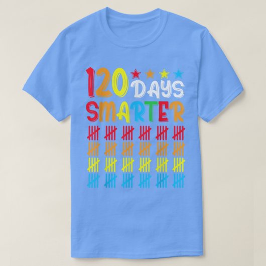 120th Day of School Teacher Child Kid Happy 120 Da T-shirt (Design voorkant)