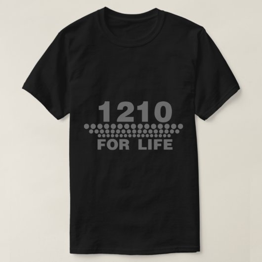 1210 For Life - Technics Turntable Vinyl Essential T-shirt (Design voorkant)