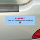 12154416681507359214lemmling_Cartoon_penguin_2.... Bumpersticker (Op auto)
