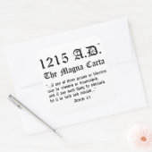 1215 A.D.™ De Magna Carta Artikel 61 Stickers (Envelop)
