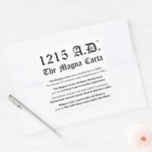 1215 A.D.™ De Magna Carta Common Law Stickers (Envelop)