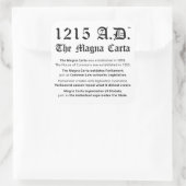 1215 A.D.™ De Magna Carta Common Law Stickers (Tas)