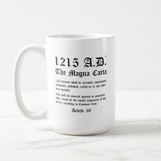 1215 A.D.™ The Magna Carta Article 39 Classic Mok (Links)