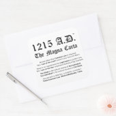 1215 A.D.™ The Magna Carta Common Law Stickers (Envelop)