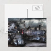 1218 - Wachten op vertrek Briefkaart (Voorkant / Achterkant)