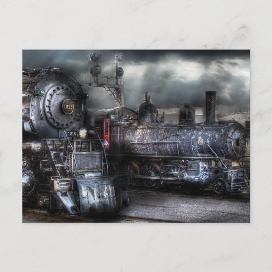 1218 - Wachten op vertrek Briefkaart (Voorkant)