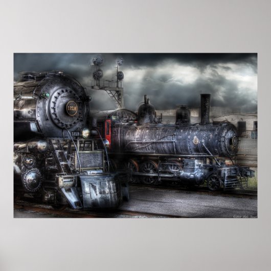 1218 - Wachten op vertrek Poster (Voorkant)