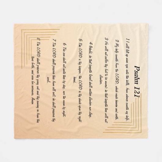 121 psalm fleece deken (Voorkant (Horizontaal))