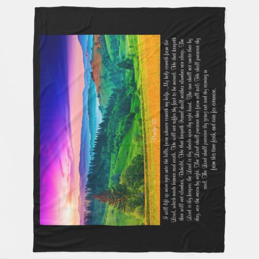 121 psalm fleece deken (Voorkant)