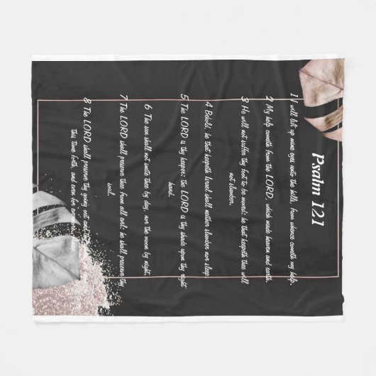 121 psalm fleece deken (Voorkant (Horizontaal))