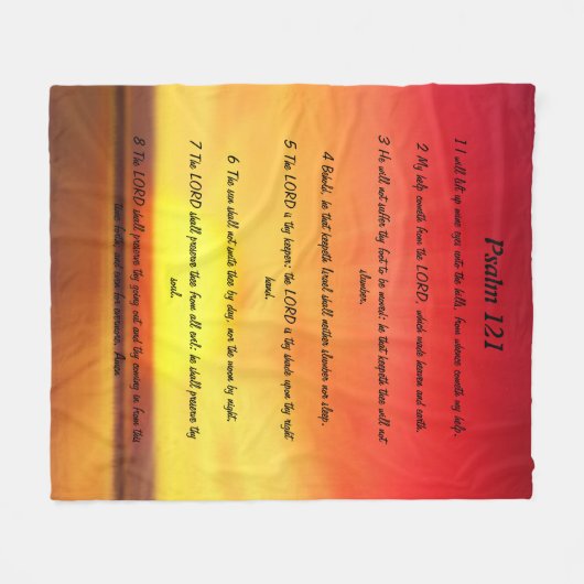 121 psalm fleece deken (Voorkant (Horizontaal))