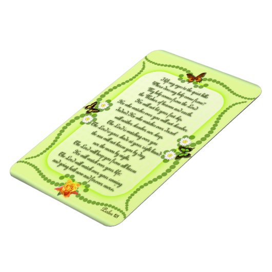 121 psalm magneet (Linkerzijde)