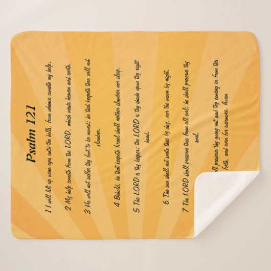 121 psalm sherpa deken (Voorkant (horizontaal))