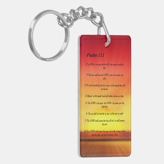 121 psalm sleutelhanger (Voorkant Links)