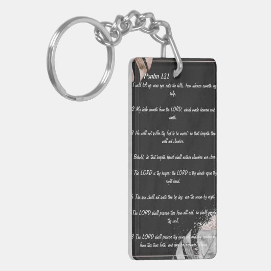 121 psalm sleutelhanger (Voorkant Links)