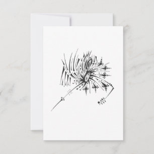 121 Zwart Witte Abstract Tribale Tattoo Kunst Bedankkaart