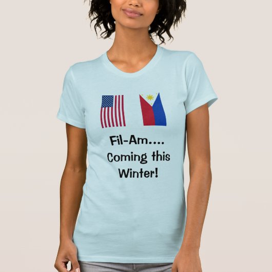 122 Fil-Am Zwangerschap Shirt (Voorkant)