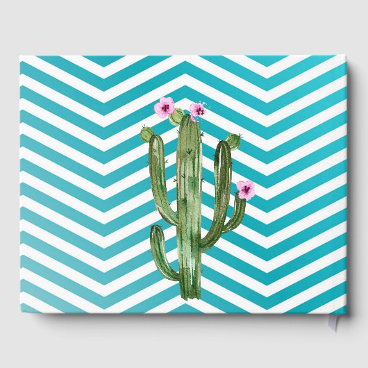 122 pagina Bruiloft Gastenboek Boho Cacti Cactus S (Achterkant)