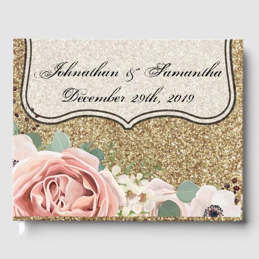 122 Pagina Bruiloft Gastenboek Geometrische Tuin R (Voorkant)