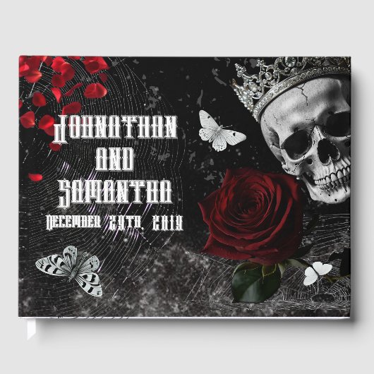 122 pagina's Trouwen Guestbook Haunting Adeline Za Gastenboek (Voorkant)