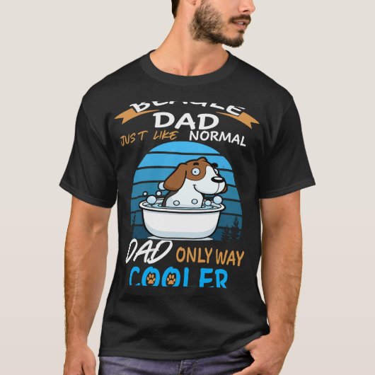 122 Papa - Beagle Papa Koeler T-shirt (Voorkant)