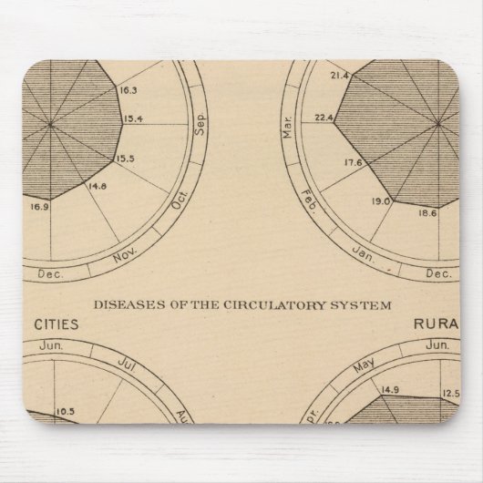 122 Sterfteziekten zenuw- en bloedsomloop Muismat (Voorkant)