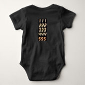 12345 baby body romper (Achterkant)