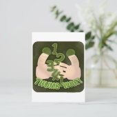 1234 Duimoorlog! Briefkaart (Staand voorkant)